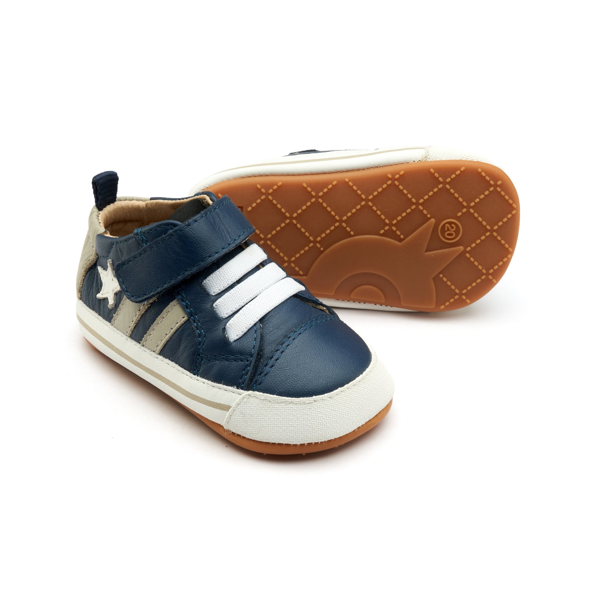 Deportiva respetuosa Wos Baby Denim/Gris/Snow - Ohana Barefoot