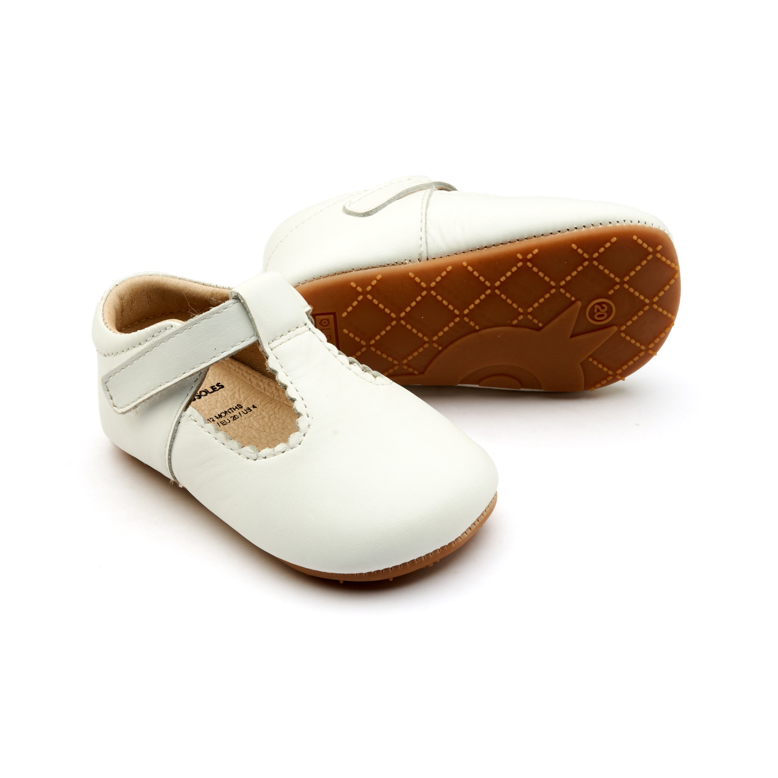 Pepito barefoot Dalia Snow Blanco primeros pasos - Ohana Barefoot