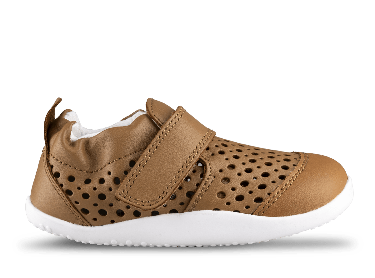 Zapatilla respetuosa primeros pasos Go Punch Camel - Ohana Barefoot