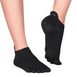 Calcetines de dedos modelo Yama para yoga/pilates en color negro