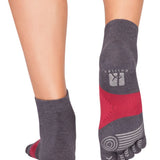 Calcetines de dedos Marathon TS Gris/Rojo - Ohana Barefoot