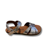 Sandalia barefoot Velvet Platino metalizado - Ohana Barefoot