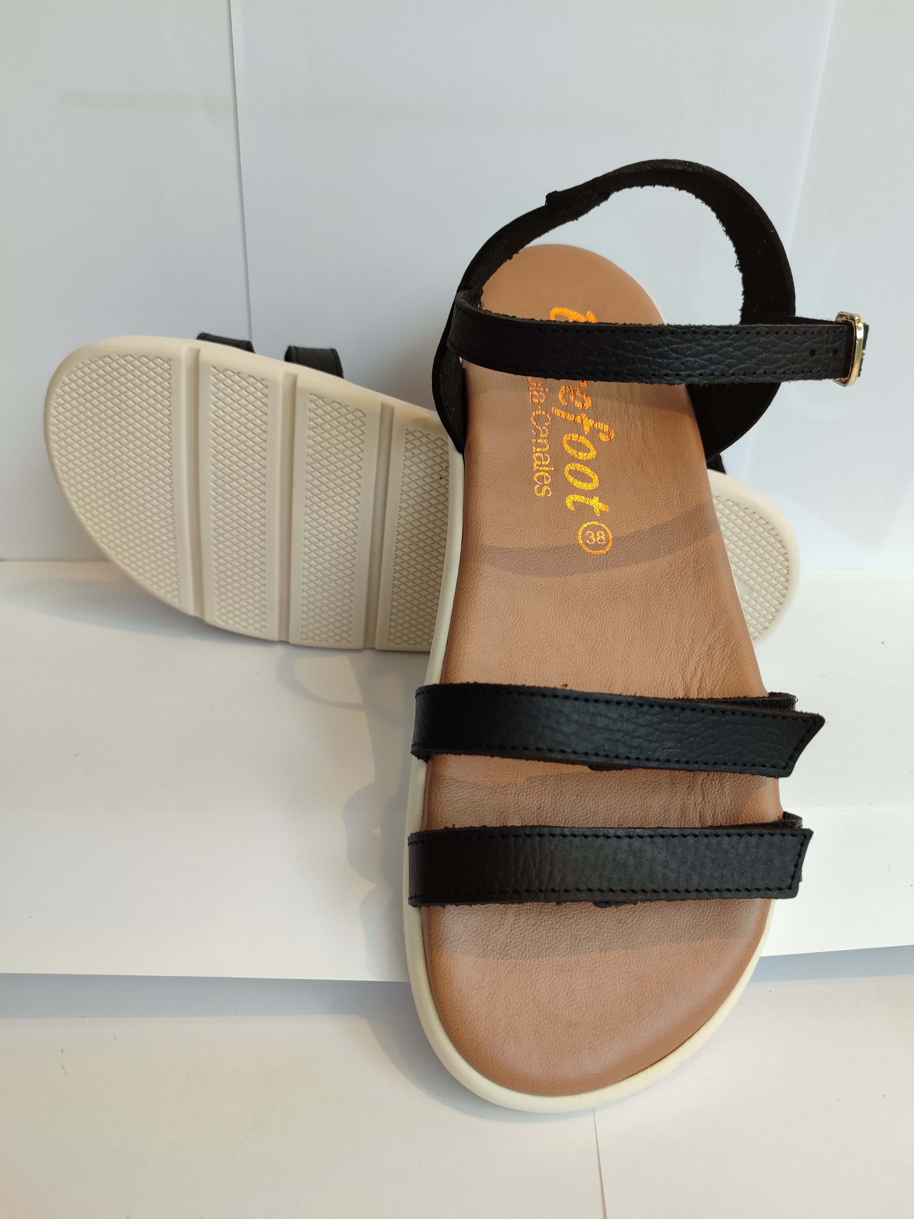 Sandalia transicion Cumano Negro - Ohana Barefoot