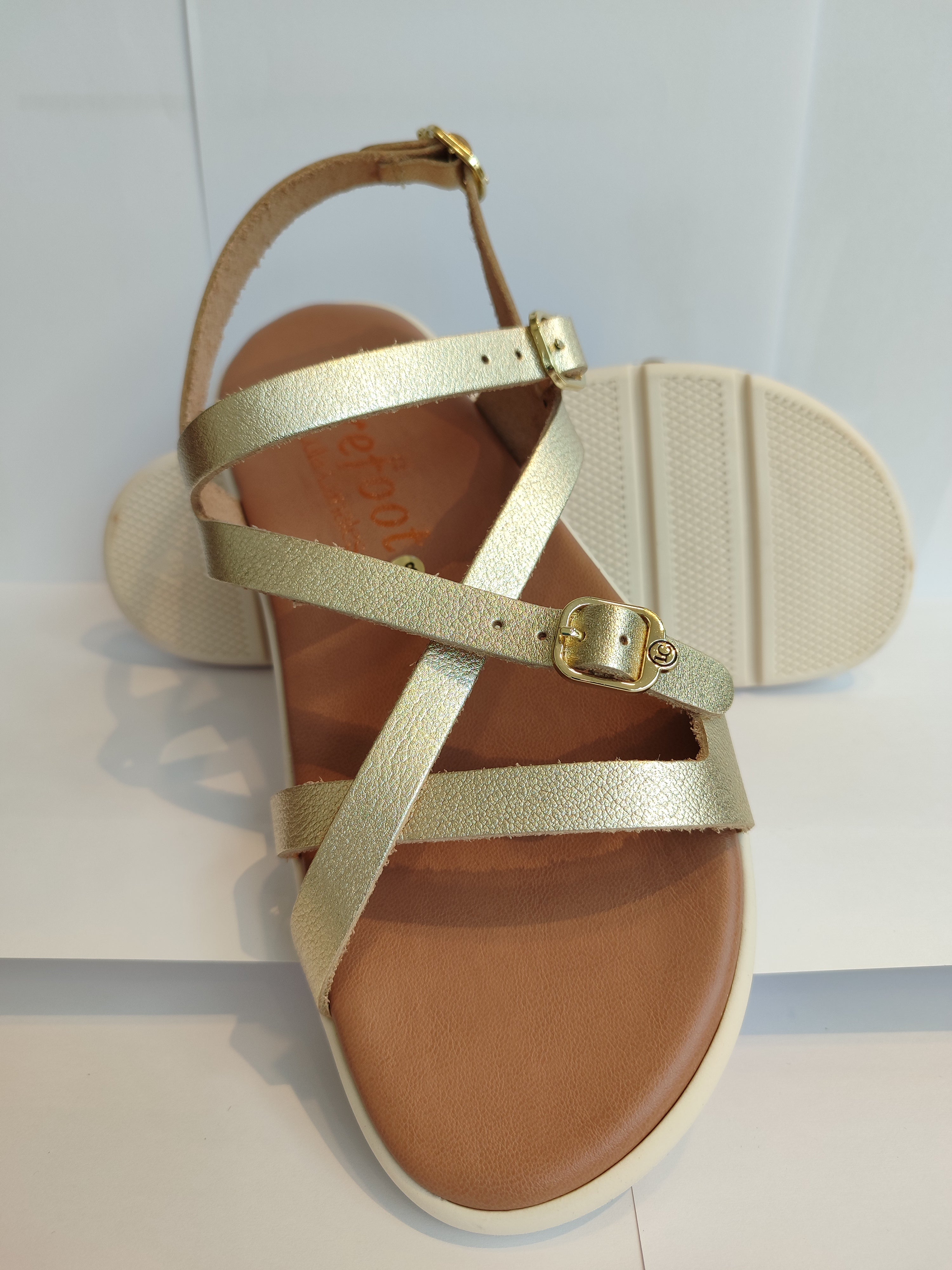 Sandalias de transicion Caprone Champagne - Ohana Barefoot
