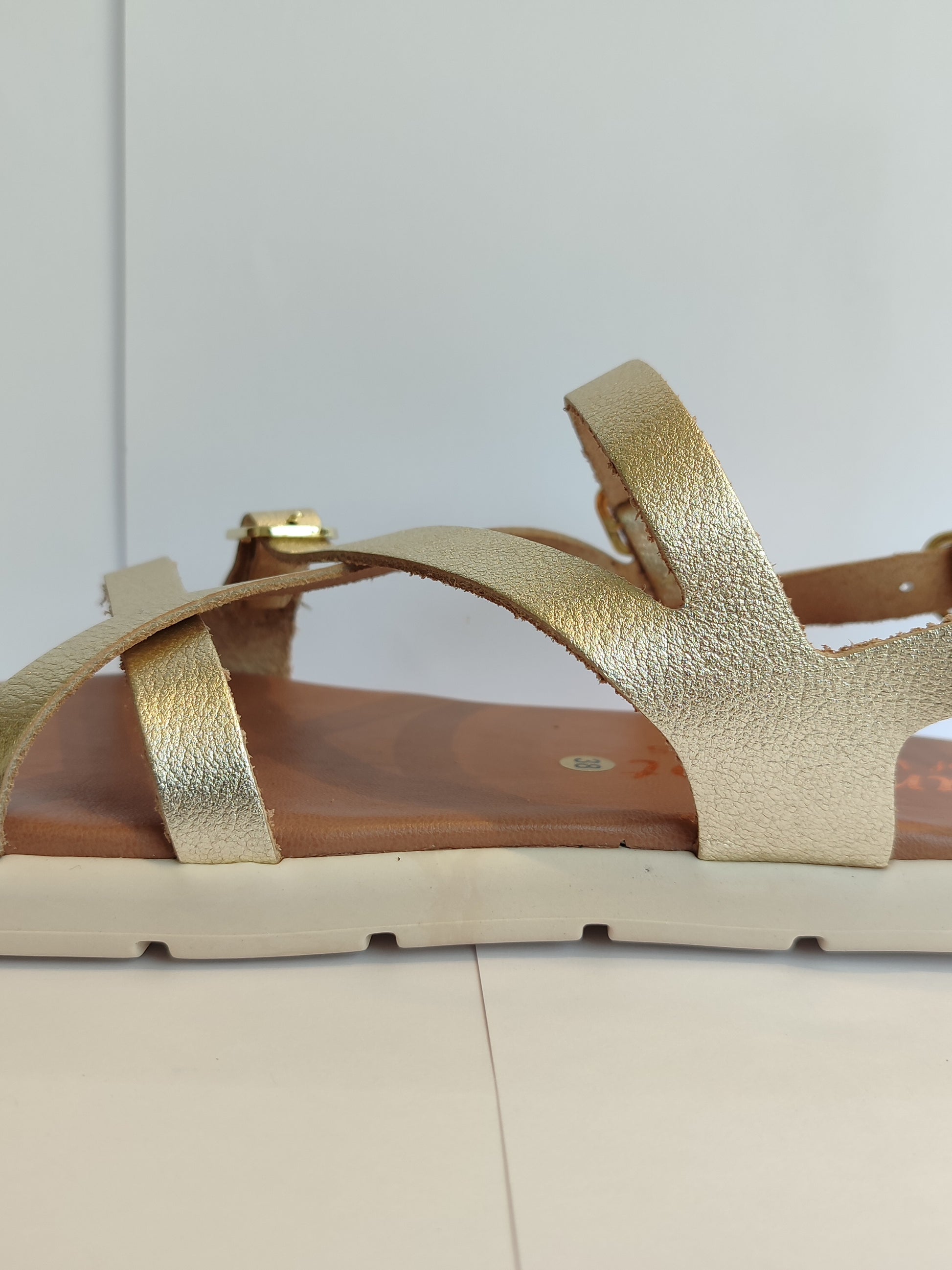 Sandalias de transicion Caprone Champagne - Ohana Barefoot