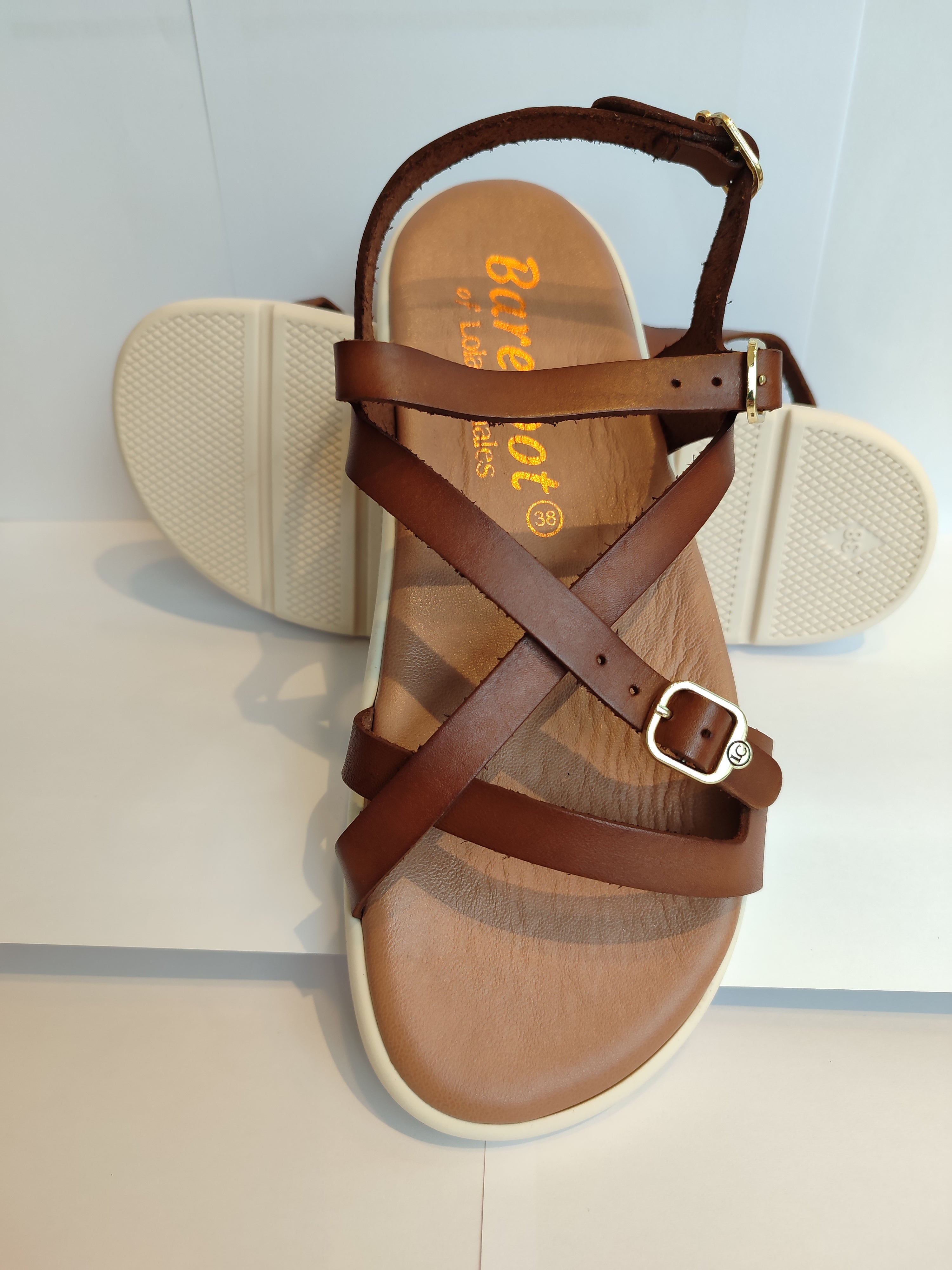 Sandalia de transicion Vaquetilla Nuez - Ohana Barefoot