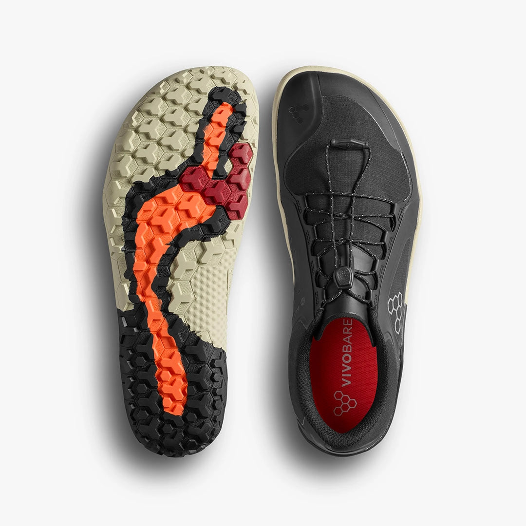 Deportiva Barefoot Primus Trail III All Weather FG mens Obsidian - Ohana Barefoot