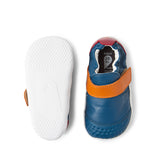 Zapato respetuoso para primeros pasos Bobux Xplorer Go Tidal Teal y Cranbery combo