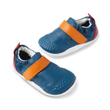 Zapato respetuoso para primeros pasos Bobux Xplorer Go Tidal Teal y Cranbery combo