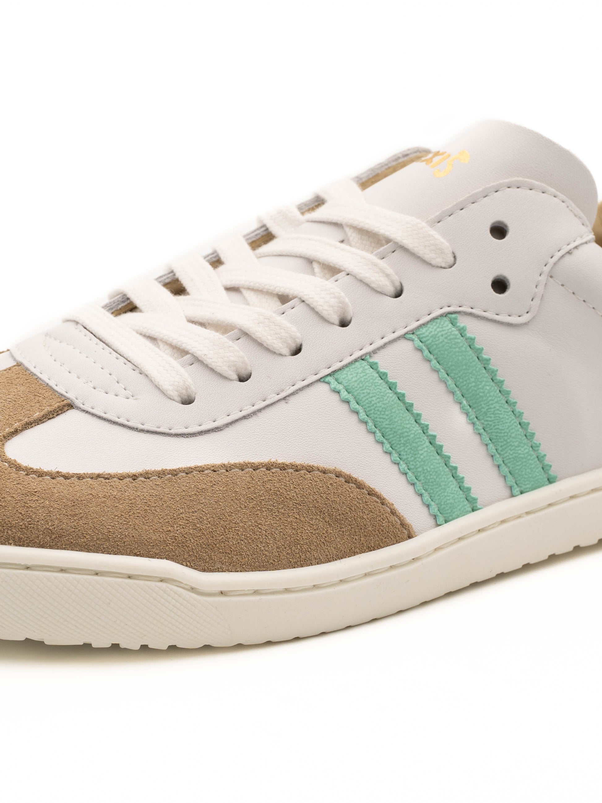 Deportiva barefoot 9028-XL horma ancha serraje Arena/Blanco/Maldive - Ohana Barefoot