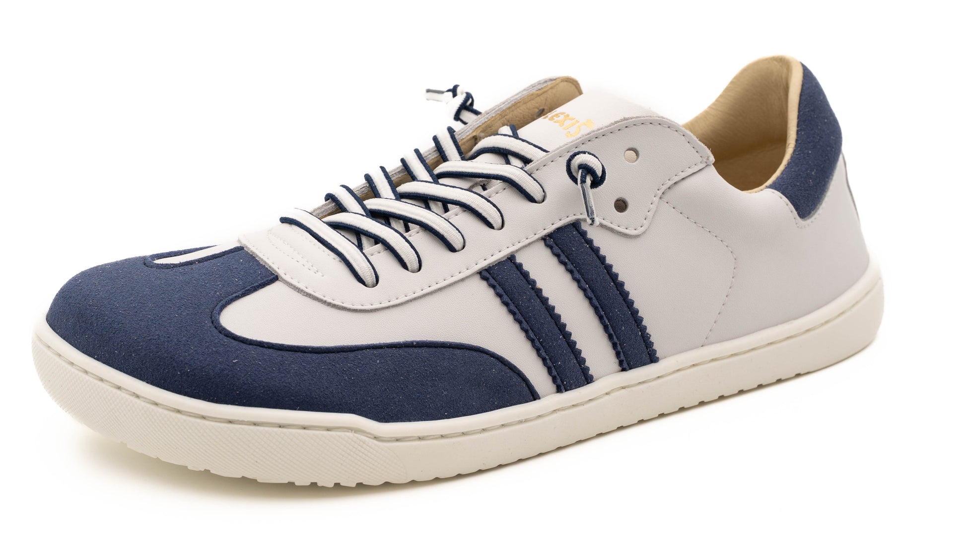 Deportiva barefoot 9028-XL horma ancha microfibra Navy/Blanco - Ohana Barefoot