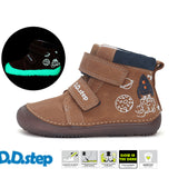 Bota respetuosa color Chocolate con detalles Fluorescentes