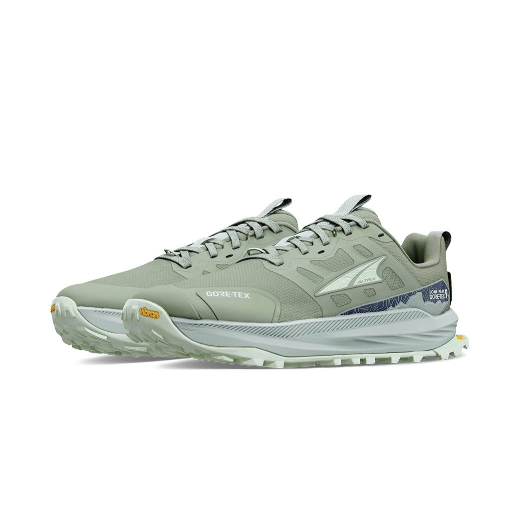 Deportiva respetuosa Lone Peak 9+ Goretex Dusty Olive - Ohana Barefoot