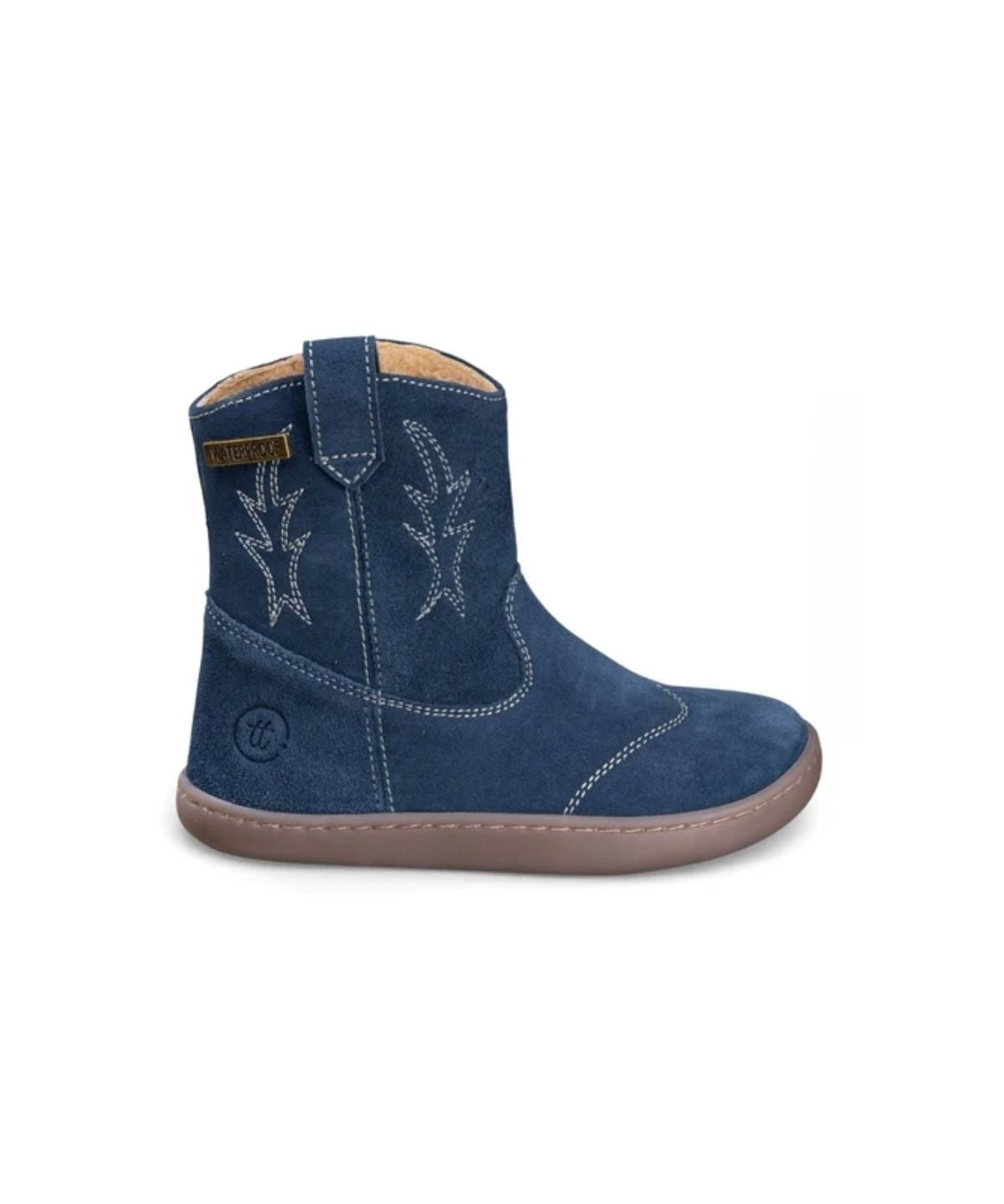 Bota campera barefoot infantil Azul con membrana TEX - Ohana Barefoot