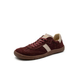 Zapatilla barefoot serraje 8998-S Burdeos/ Piedra