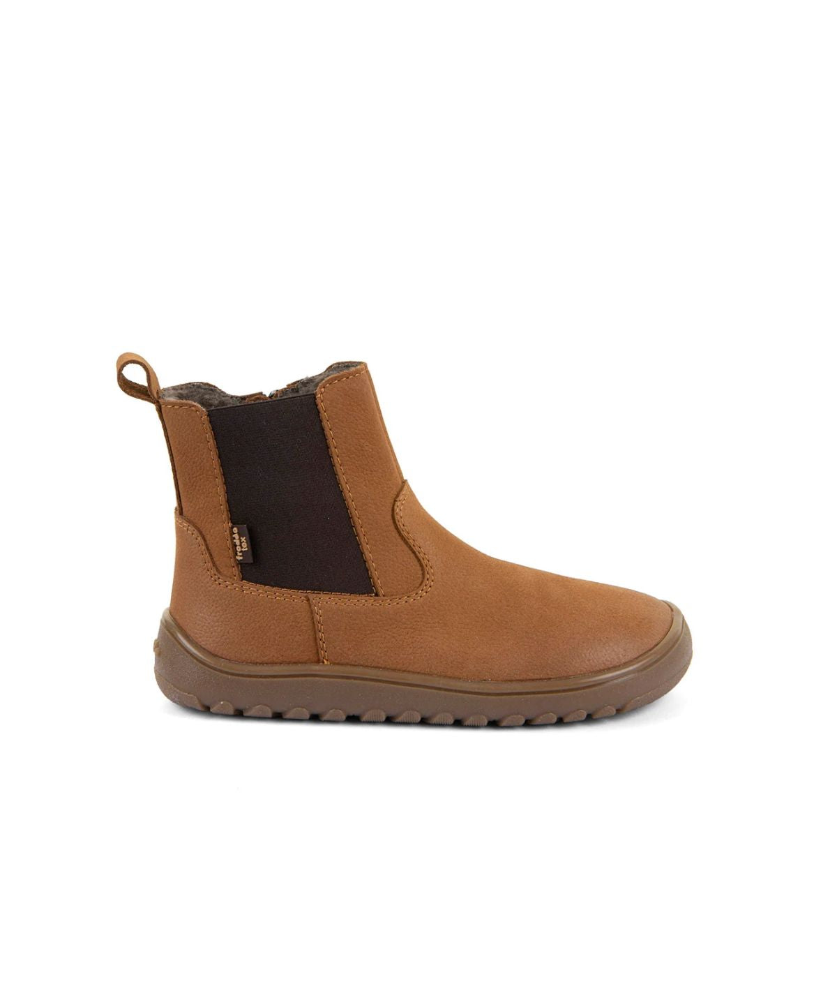 Botin barefoot Up Chelys Wool Cognac con membrana TEX - Ohana Barefoot