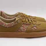 Sneakers barefoot Augusta marron con estampado floral