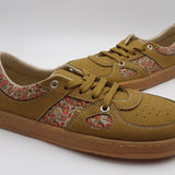 Sneakers barefoot Augusta marron con estampado floral