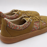 Sneakers barefoot Augusta marron con estampado floral