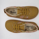 Sneakers barefoot Augusta marron con estampado floral