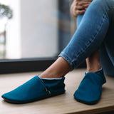 Zapatillas de interior respetuosas color Azul