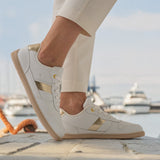 Zapatillas Barefoot Cellestia White & Gold