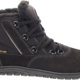 Bota barefoot con borreguito y membrana impermeable en color Negro