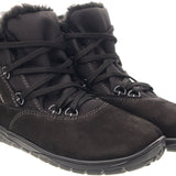 Bota barefoot con borreguito y membrana impermeable en color Negro