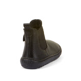 Botin barefoot Chelys Black de piel hidrofugada - Ohana Barefoot