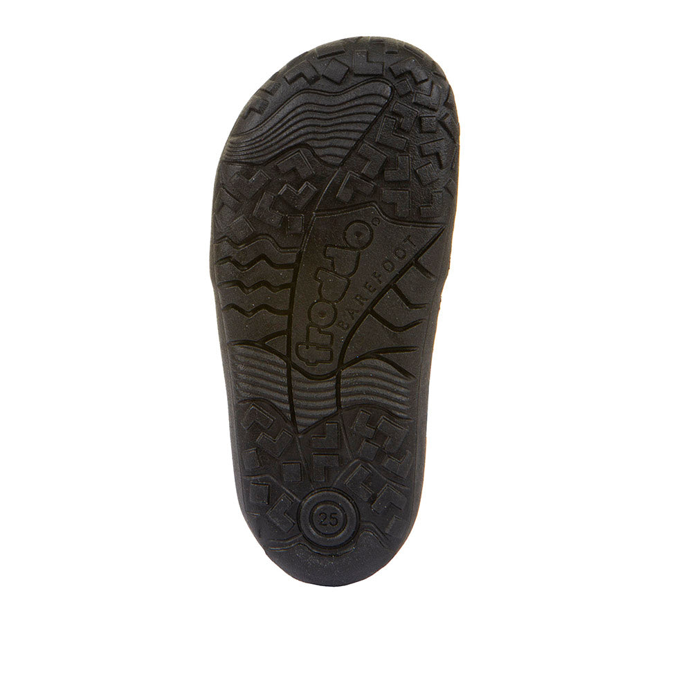 Botin barefoot Chelys Black de piel hidrofugada - Ohana Barefoot