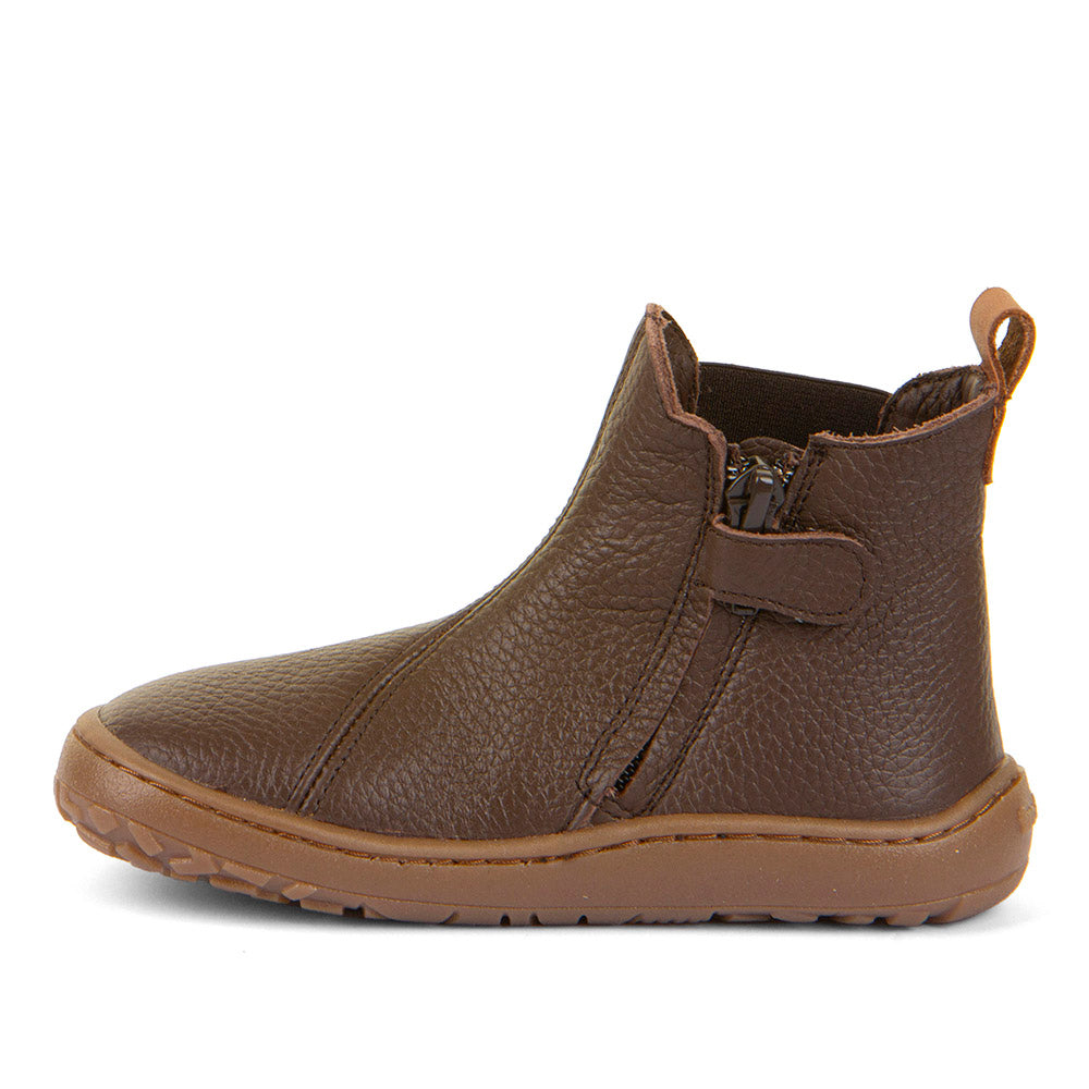 Botin barefoot Chelys Brown de piel hidrofugada - Ohana Barefoot