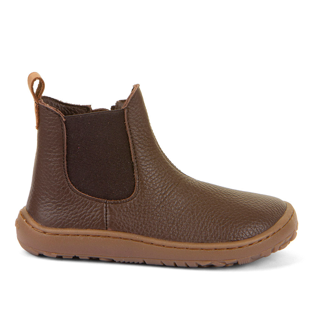 Botin barefoot Chelys Brown de piel hidrofugada - Ohana Barefoot