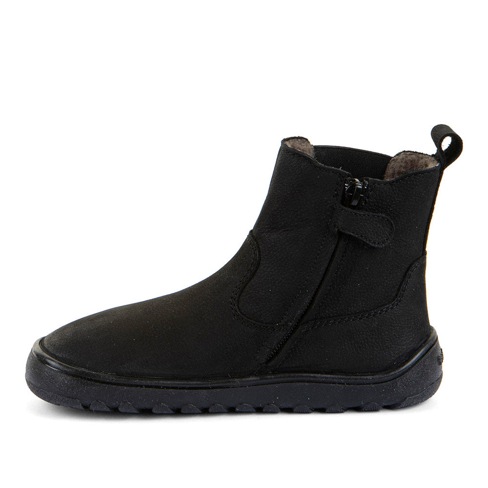 Botin barefoot Up Chelys Wool Black con membrana TEX - Ohana Barefoot