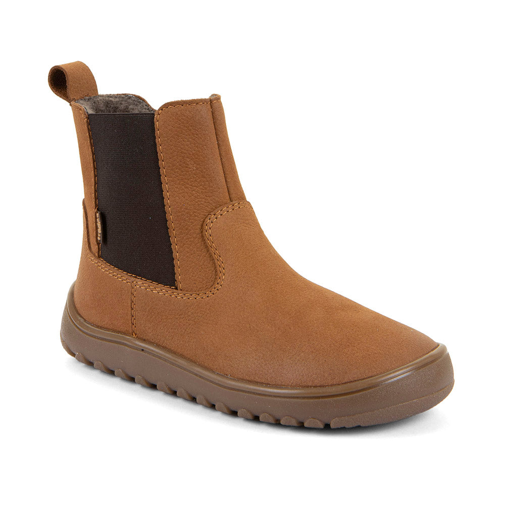 Botin barefoot Up Chelys Wool Cognac con membrana TEX - Ohana Barefoot