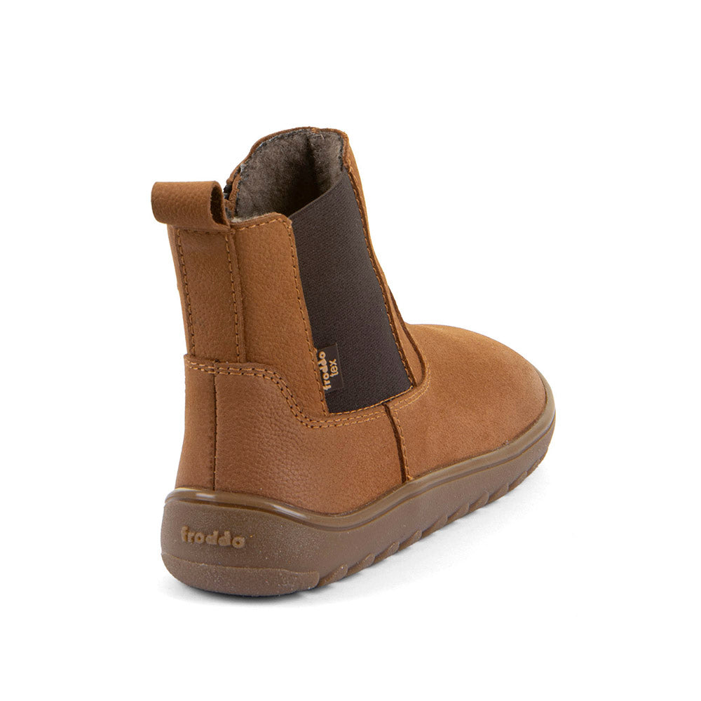 Botin barefoot Up Chelys Wool Cognac con membrana TEX - Ohana Barefoot