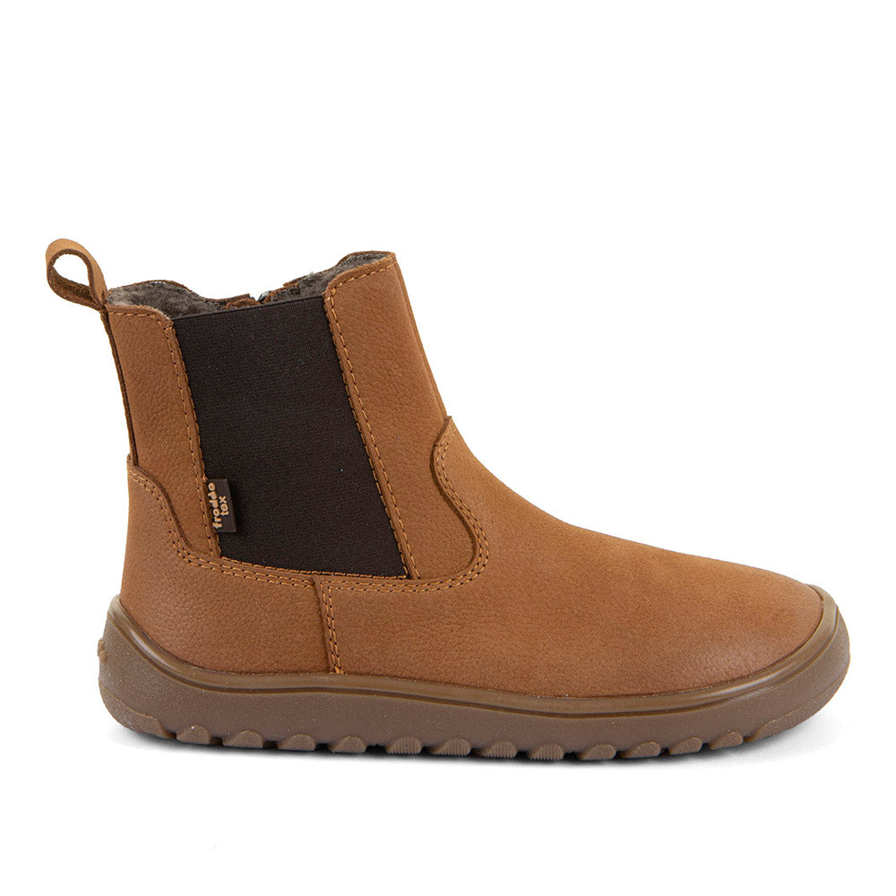 Botin barefoot Up Chelys Wool Cognac con membrana TEX - Ohana Barefoot