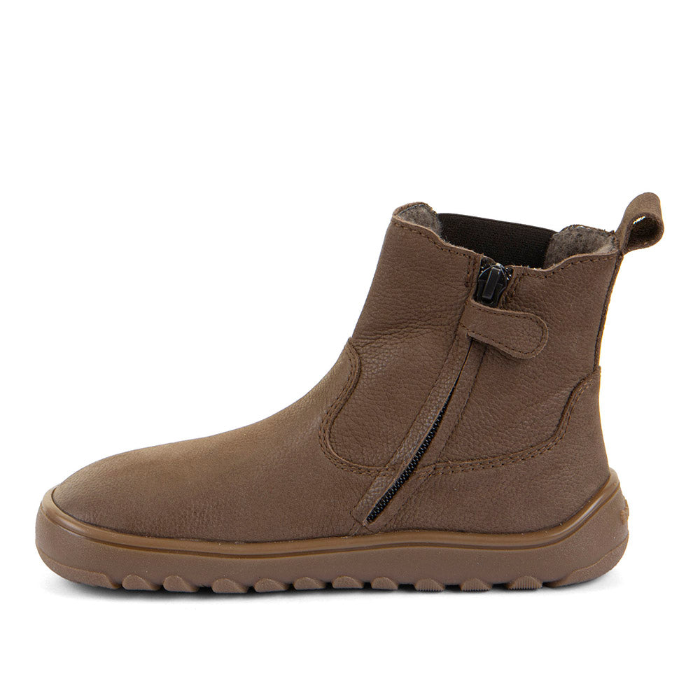 Botin barefoot Up Chelys Wool Brown con membrana TEX - Ohana Barefoot