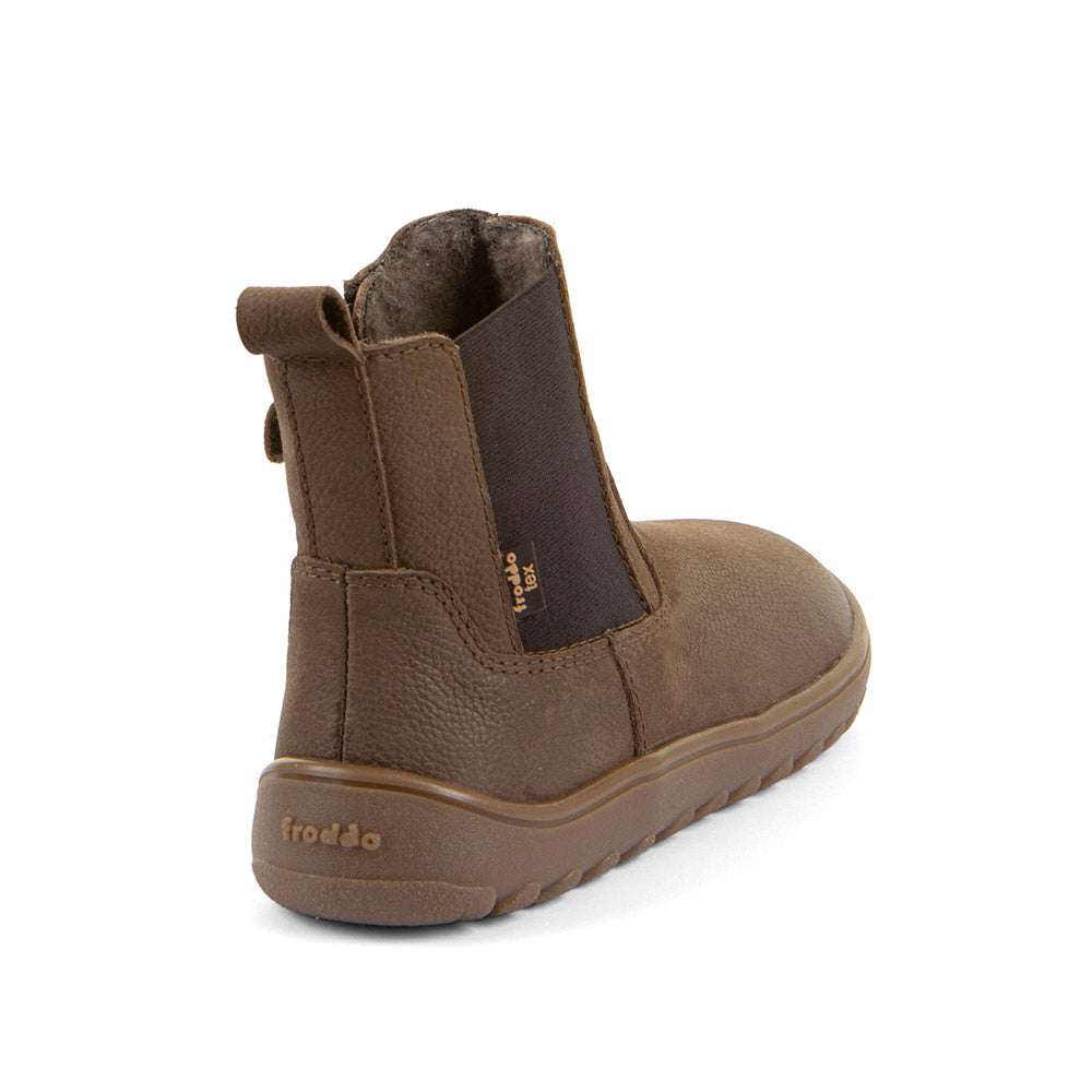 Botin barefoot Up Chelys Wool Brown con membrana TEX - Ohana Barefoot
