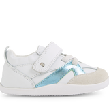 Zapatilla respetuosa primeros pasos Chase White-Jelly mint - Ohana Barefoot