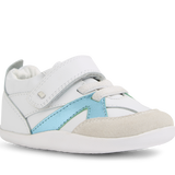 Zapatilla respetuosa primeros pasos Chase White-Jelly mint - Ohana Barefoot