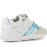 Zapatilla respetuosa primeros pasos Chase White-Jelly mint - Ohana Barefoot