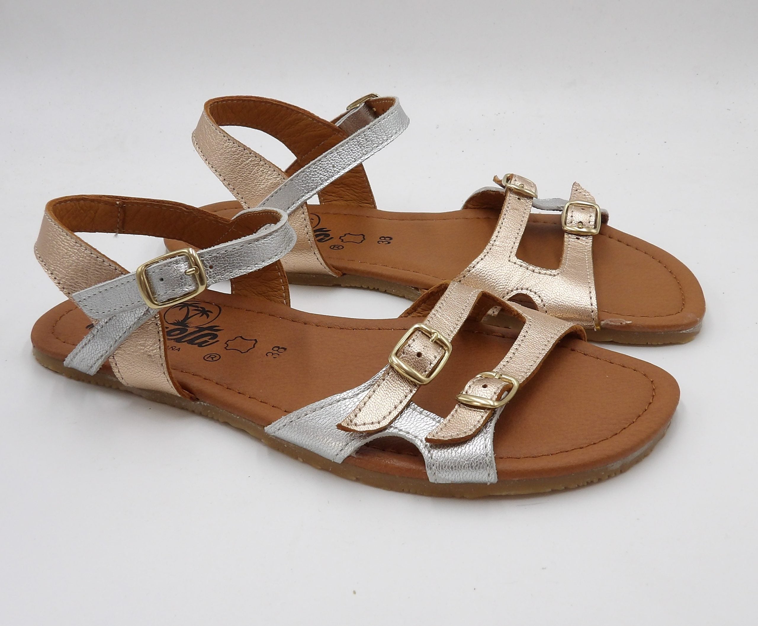 Sandalia barefoot Baix Metalizado - Ohana Barefoot