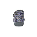 Zapatilla respetuosa repelente al agua en Gris con Flores