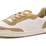 Zapatilla barefoot XL horma ancha color Blanco/Arena