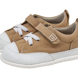 Zapatilla respetuosa en piel nobuck color Marron