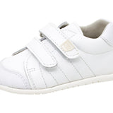 Zapatilla respetuosa en piel color Blanco