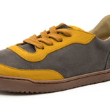 Zapatilla barefoot XL horma ancha color Mostaza/Marengo