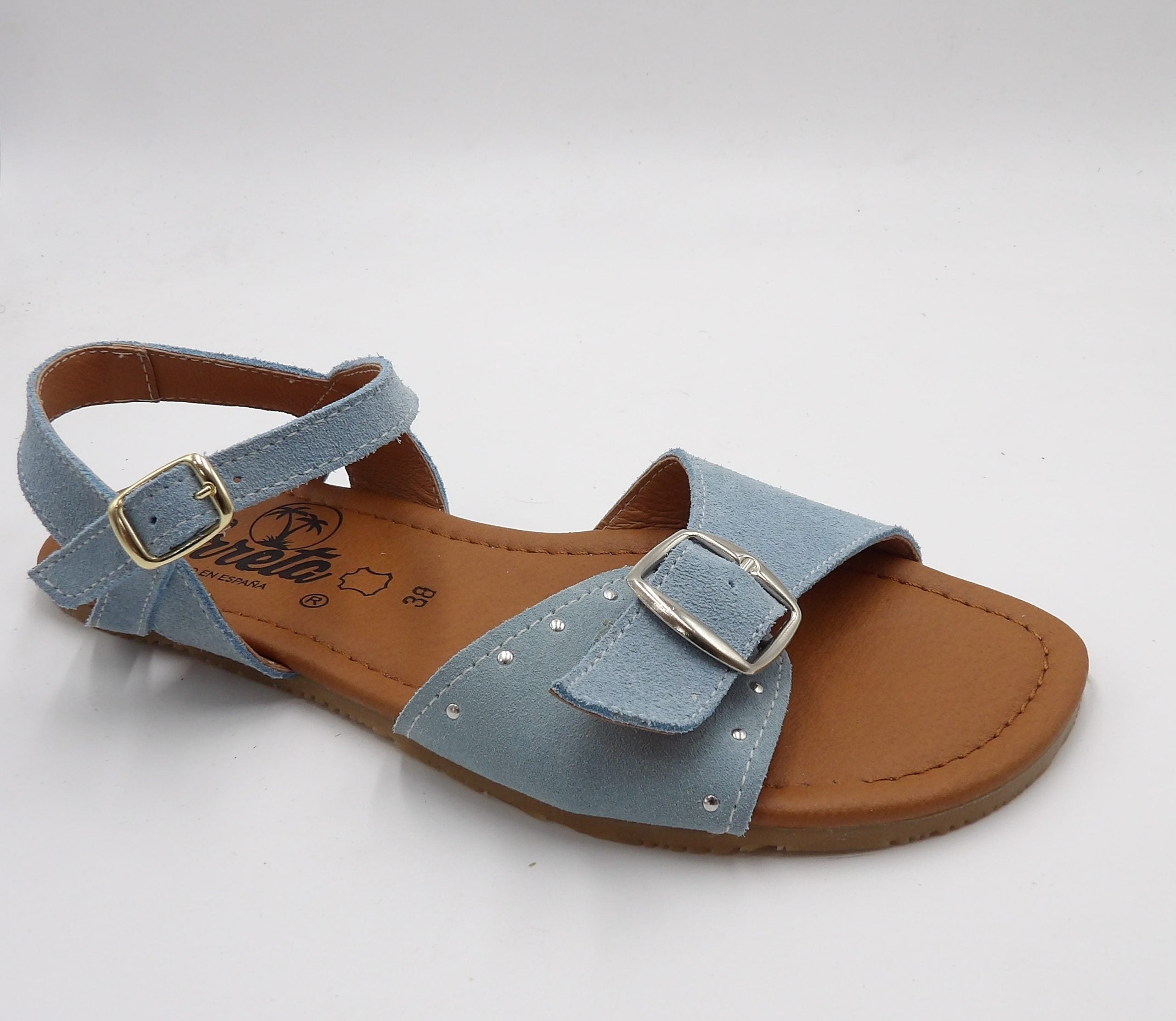 Sandalia barefoot Elx Serraje Azul - Ohana Barefoot