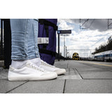 Zapatilla barefoot modelo Felix White / Tan (2 hormas)