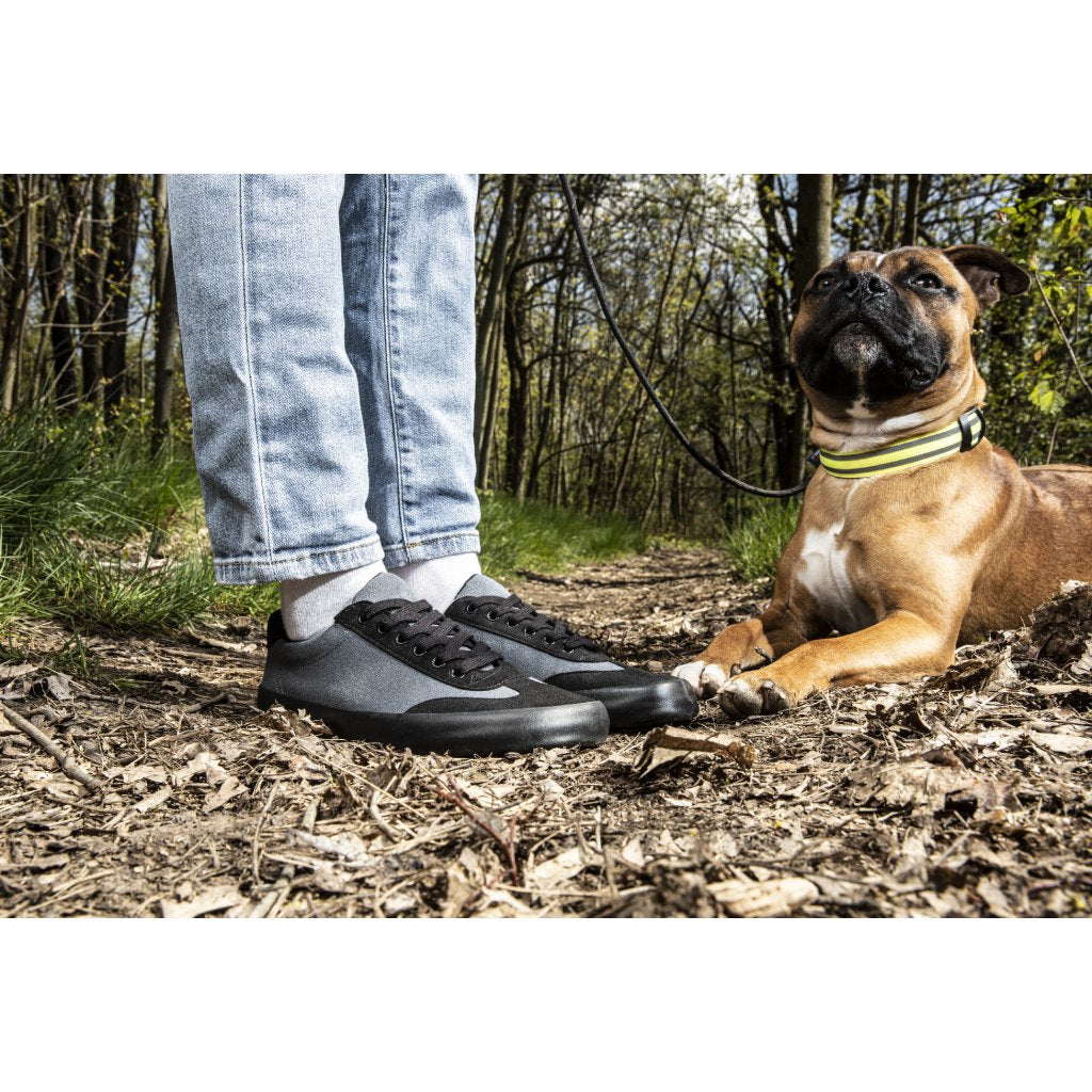 Zapatilla barefoot modelo Felix Dark Grey / Black (2 hormas) - Ohana Barefoot